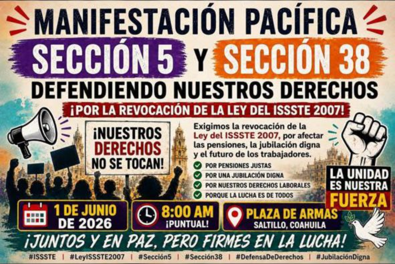 Protestará el SNTE por revocación de la Ley del ISSSTE - Más Información